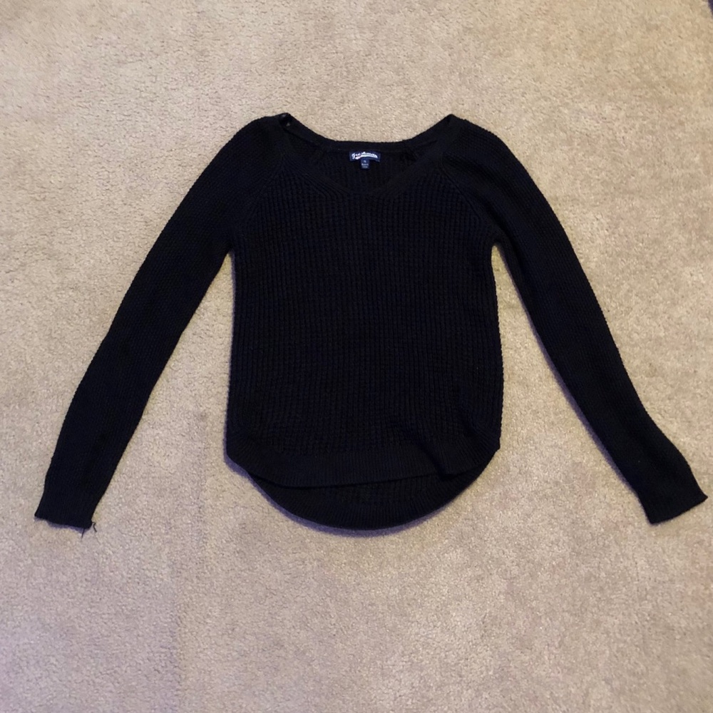 Freshman Black Knit Sweater